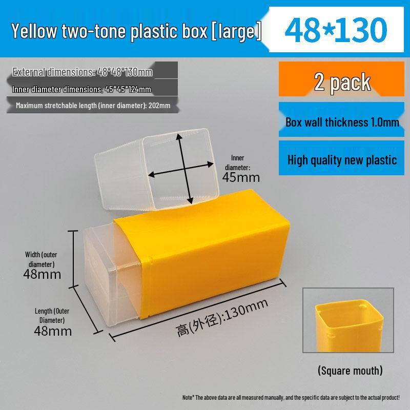 Rectangular Tap Drill Bit and Milling Cutter Storage Box - Transparent Plastic Telescopic Case for Machine Tool Accessories