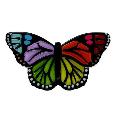 Neue Acryl Schmetterling Broschen Für Frauen Schöne Sommer Insekt Pin Bunte Accessoires Hohe Qualität