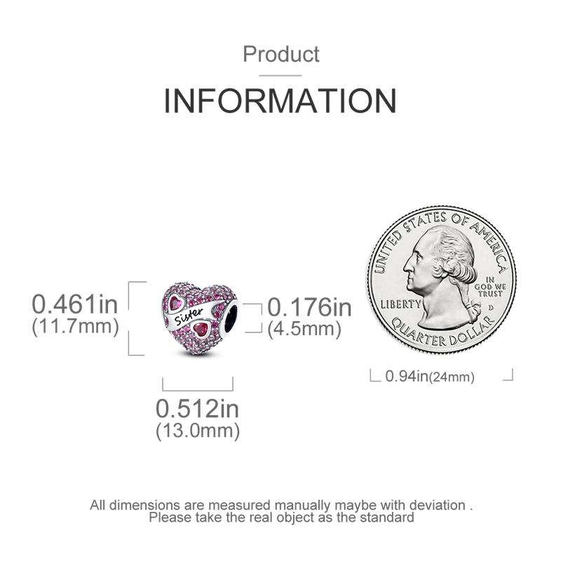 Copper Family And Friend Relationships Series Charms Beads Fit Original Fine Bracelets Diy Jewelry Gifts