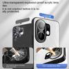 For VIVO S30 S30 ProMini Electroplated Starry Sky Feather Texture Lens All-in-One Drop Anti-Fingerprint Phone Case
