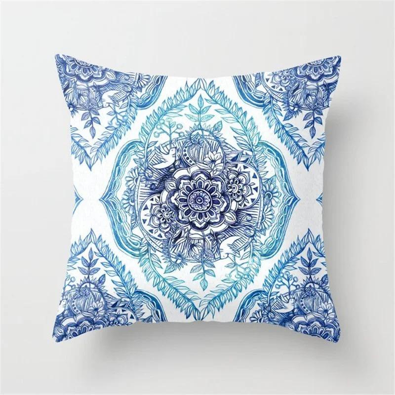 Nordic Bohemian Pattern Printed Cushion Cover Home Living Room Sofa Decoration Square Throw Pillow Cover