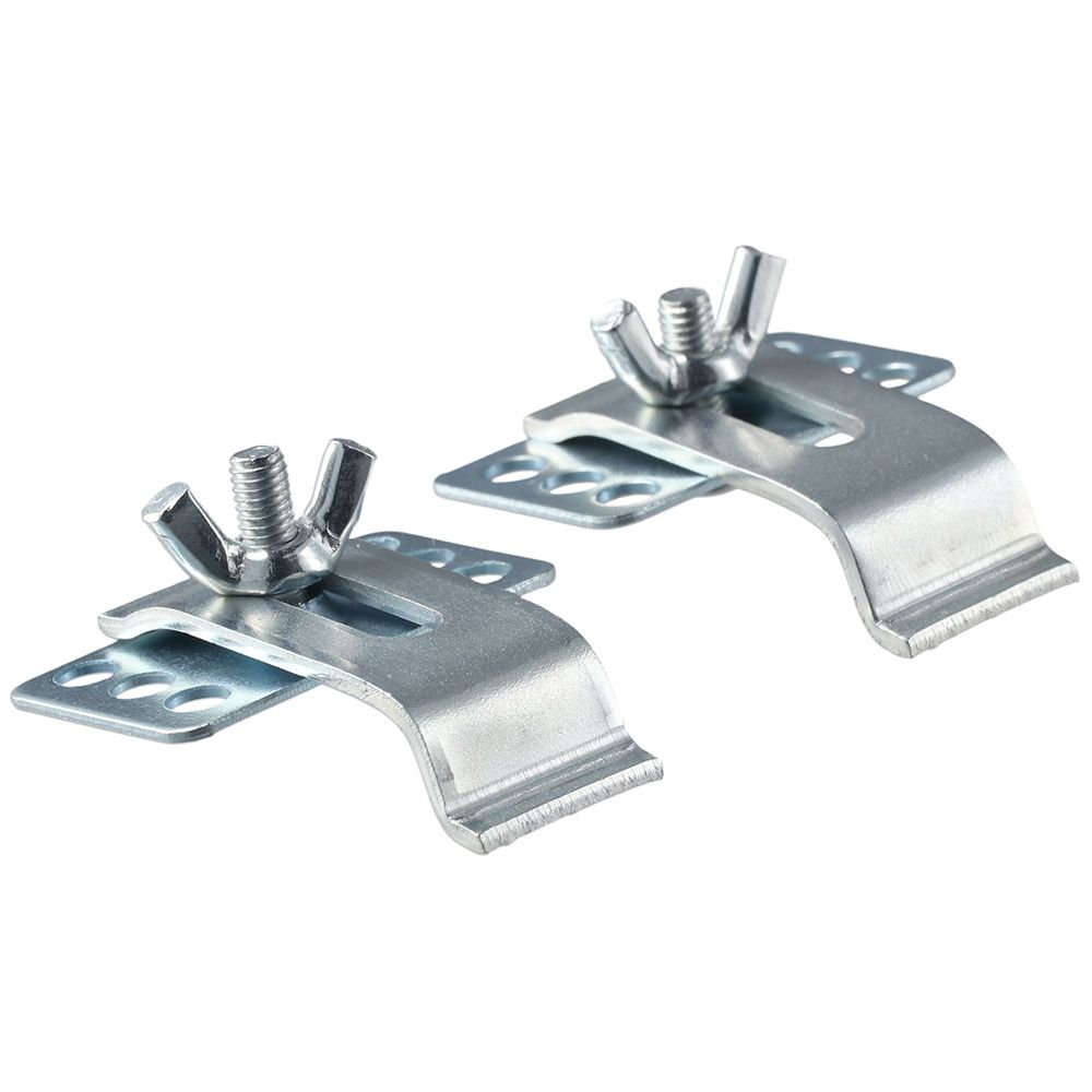 Sada 10 upevňovacích prvků z nerezové oceli pro umyvadlo pod dřez, stříbrné držáky na dřez, úchyty pro kuchyňské nebo koupelnové dřezy