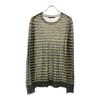 Alexander Wang border Long sleeve knit S Gray x yellow sweater Women Used