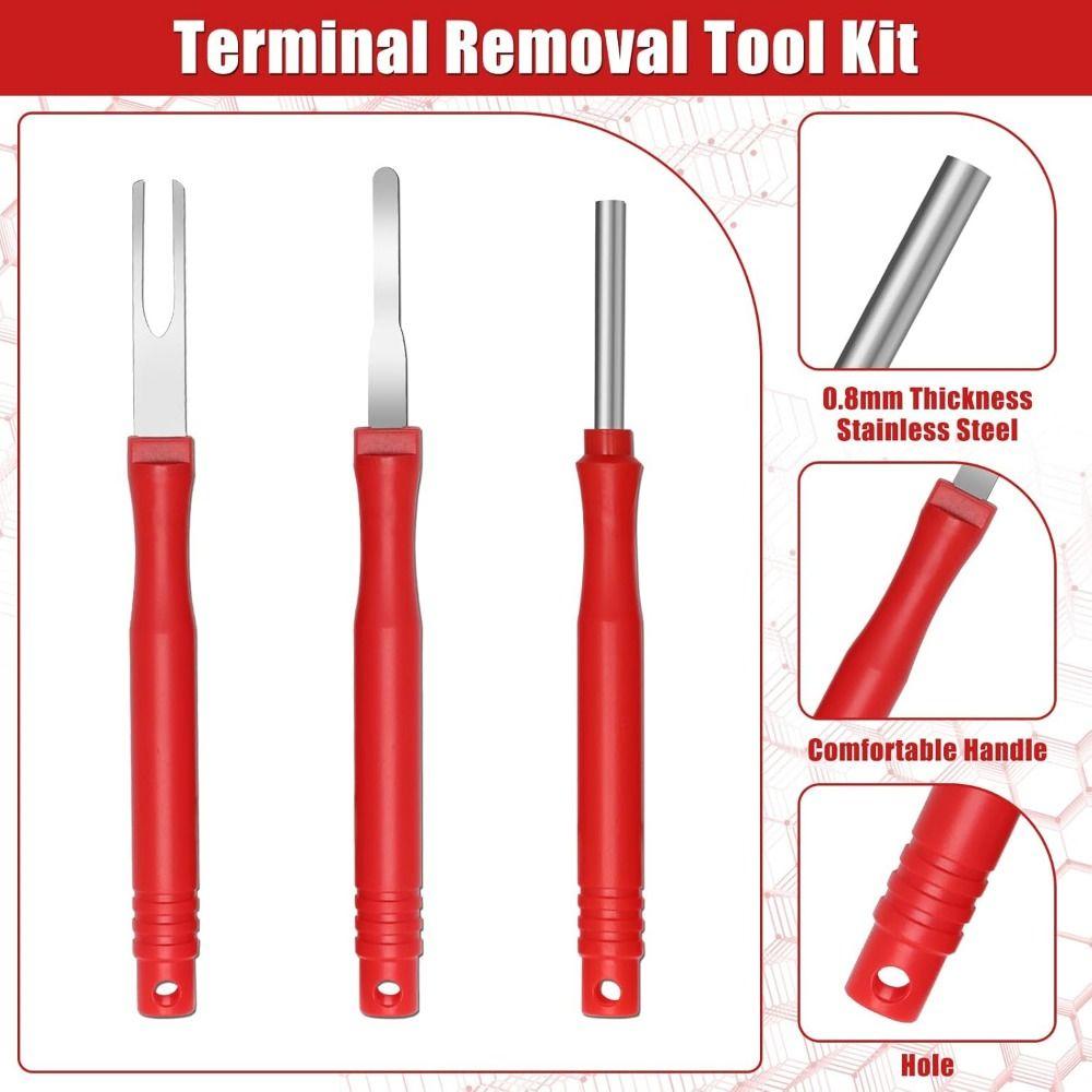 30Pcs/set Reusable Pin Removal Tool Kit Handheld Terminal Extractor Tool Set  Automotive Repair