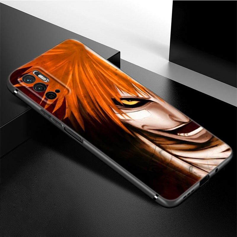 Anime BLEACHS Phone Case For Xiaomi Redmi Note 11 10 9 8 Pro 11T 5G 10T 10S 9S 9T 9i 9C 9A 8T Soft TPU Black Cover Coque Funda