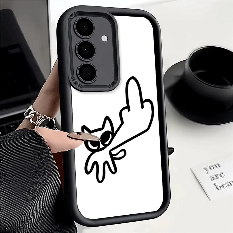 Phone Case for Samsung Galaxy S26 S25 Ultra S24 FE Cat Footprint Funny Scratch Paw Cute Shell S23 Plus S22 + S21 S20 5G Soft Sil