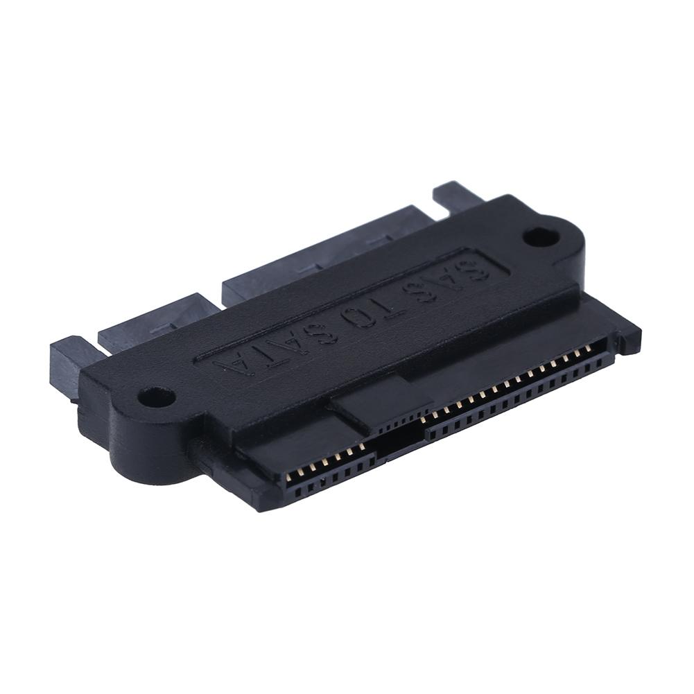 High Speed 180 Degree SAS to SATA Adapter Converter Copper Core Support 500MBs Data Transfer for Computer Hard Drive Connection