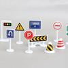 20pcs Road Sign Set Kids Toy Traffic Sign Playset with 2 Major Signs for Pretend Play