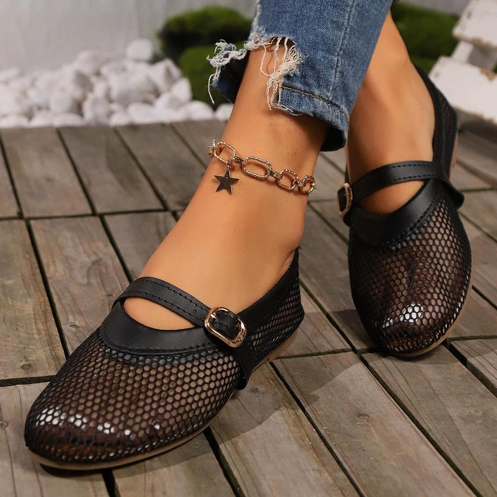Große Größe Mesh Casual Schuhe Frauen 2025 Sommer Neue Mode Flache Schuhe