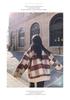 Petite Women's Retro Plaid Faux Lambswool Coat - Korean British Style for Autumn/Winter 2024