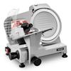 Commercial Meat Slicer 300W Electric Cutter 22cm Carbon Steel Blade, Food Slicer Machine with Removable Blade and Food Tray, 0-12mm Adjustable