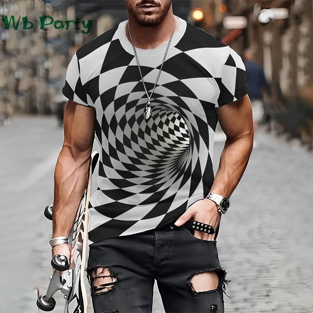 3D Pattern Print Clothes Men Designer Clothes Men s Summer Clothes T-shirt Male Short Sleeve Tee Abstraction Shirts Graphic Tee XXS