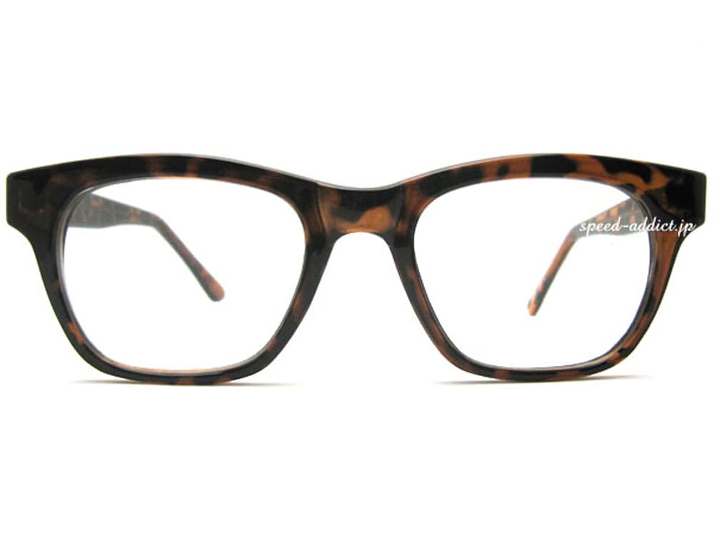 FLAT LENS WELLINGTON SUNGLASS Tortoiseshell CLEAR [SPEED ADDICT] ×