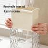 Wall-Mounted Kitchen Chopstick & Spoon Holder with Draining Basket