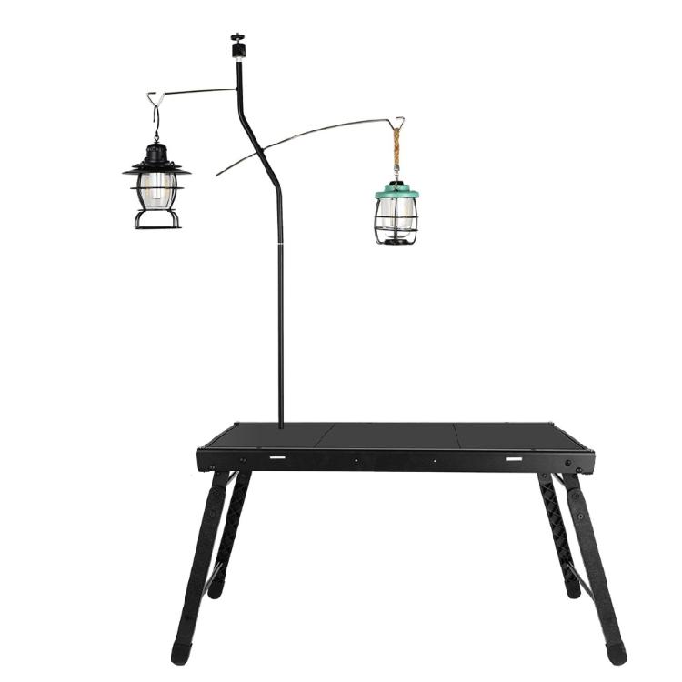 Folding Tent Light Poles Camping Weatherproofed Lamp Stand Travels Stable for Outdoor Use