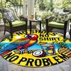Tropical Parrot Round Area Rug Non Slip Floor Mat Bedroom Living Room Dining Patio Decor Indoor Outdoor Home Carpet
