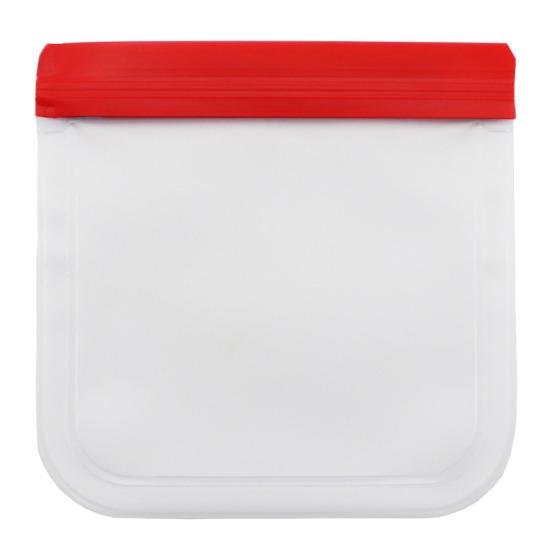 Reusable Transparent Fresh-keeping Bag Double Zipper Sealed Bag Leakproof Sandwich Bag Washable Food Storage Container