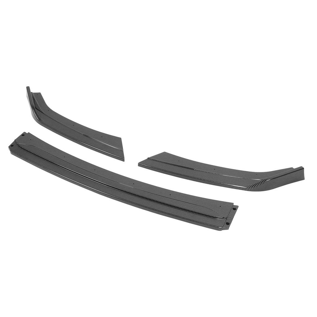 3 Parts Front Bumper Lip Spoiler Resistant Sporty Look Bumper Lip Diffuser Replacement for 2021 To 2023