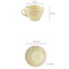 Ceramic Cup and Saucer Coffee Cup Set Milk Mug Dessert Plate Teaware Afternoon Tea Cup Drinkware Drinking Utensil Birthday Gift