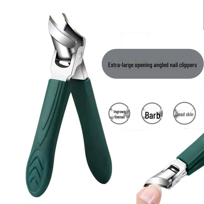 Anti-Splash Large Opening Pedicure Nail Clippers for Thick Toenails