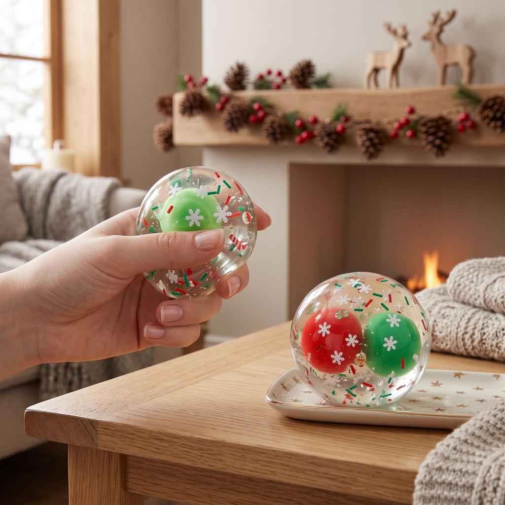 Christmas Ball Stress Cute Sensory Toy for Kids and Adults