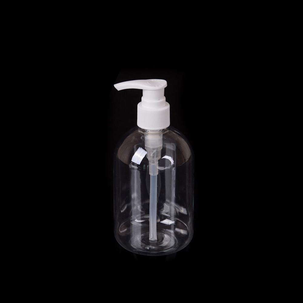 

350ml Plastic Bathroom Hotel Hand Pump Liquid Soap Dispenser Clear Make Up Shampoo Lotion Containers Cleanser Bottles 350ml&Plastic білий