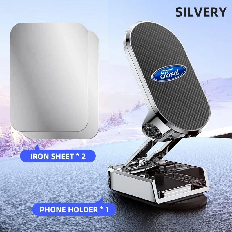 Car Magnetic Folding Phone Holder Car Navigation Phone Holder AntiShake Bracket For Ford SMax CMax Kuga Escape Monde 4 Focus 3