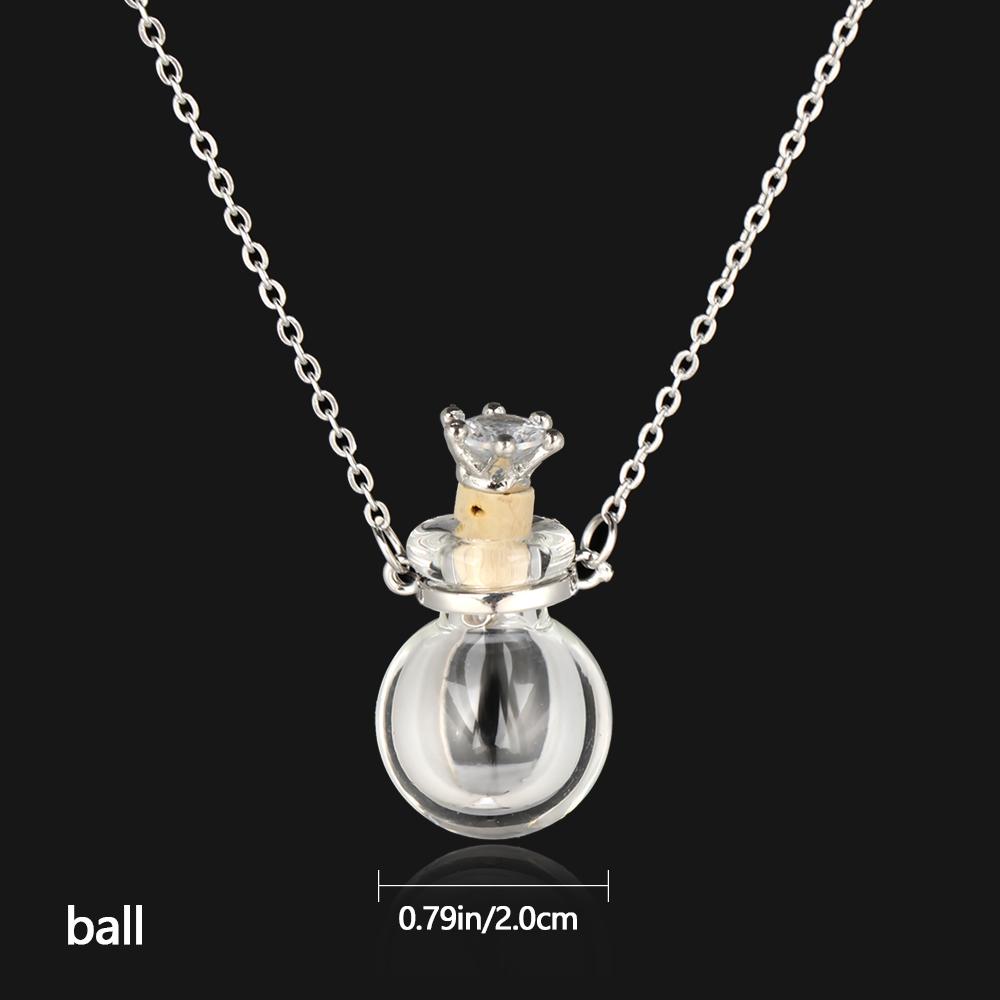 

Открывающийся кулон-флакон с глазурью, ожерелье с цепочкой из стали в виде капли воды и сердца, памятное украшение, подарок, ювелирное ожерелье с мини-флаконами для духов