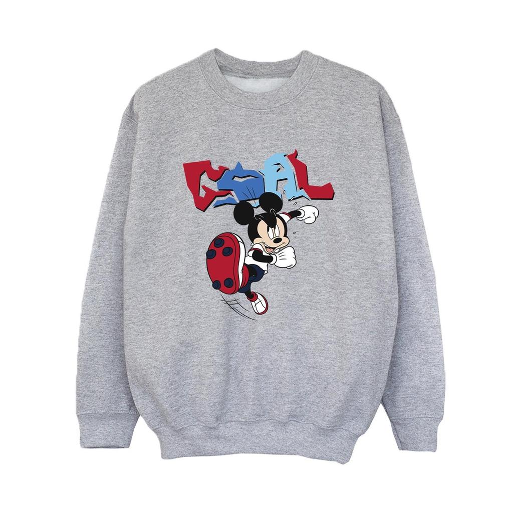 Disney Boys Mickey Mouse Goal Striker Pose Sweatshirt