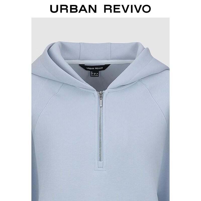 UR Women's Casual Half-Zip Hooded Sweatshirt