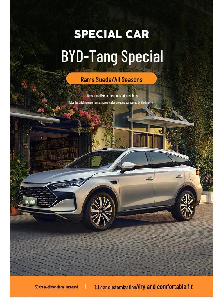 BYD Tang All-Season Suede Seat Covers & Cushions - Breathable & Suitable for DMI and EV Models