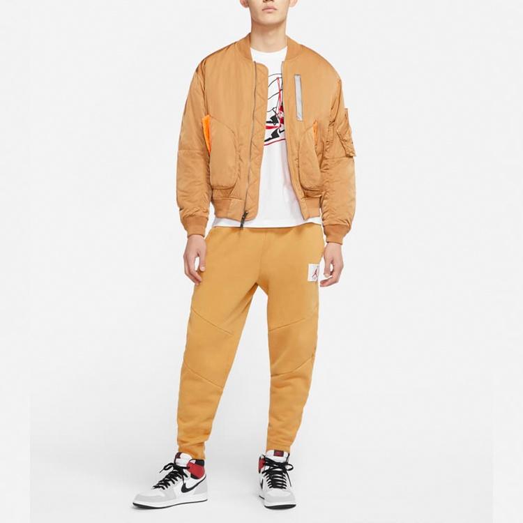 Air Jordan Ma-1 Flight Reflective Warm Jacket For Men Orange Men's CK6669-290