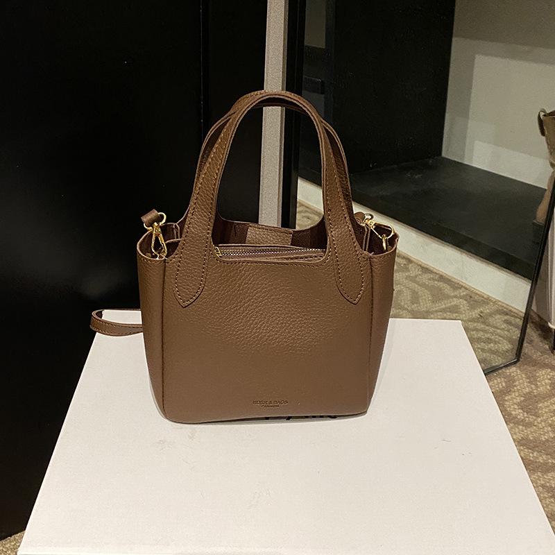 Korean Trendy 2025 Women s Bucket Bag - Simple, Versatile, High-End Shoulder Crossbody