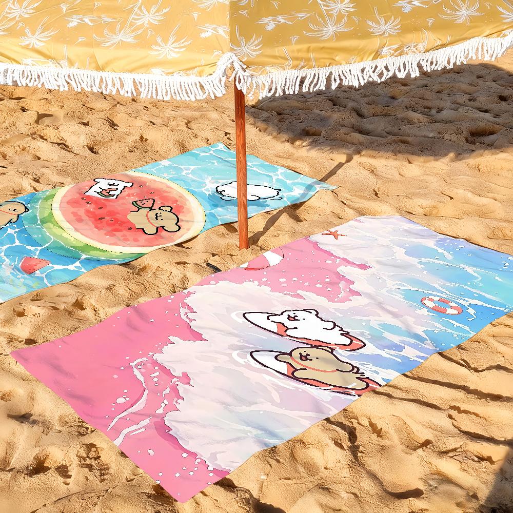 Line Dog M-maltese Funny Beach Towel For Beaches Yoga Studios Gyms Hot Springs Swimming Pools And Picnics