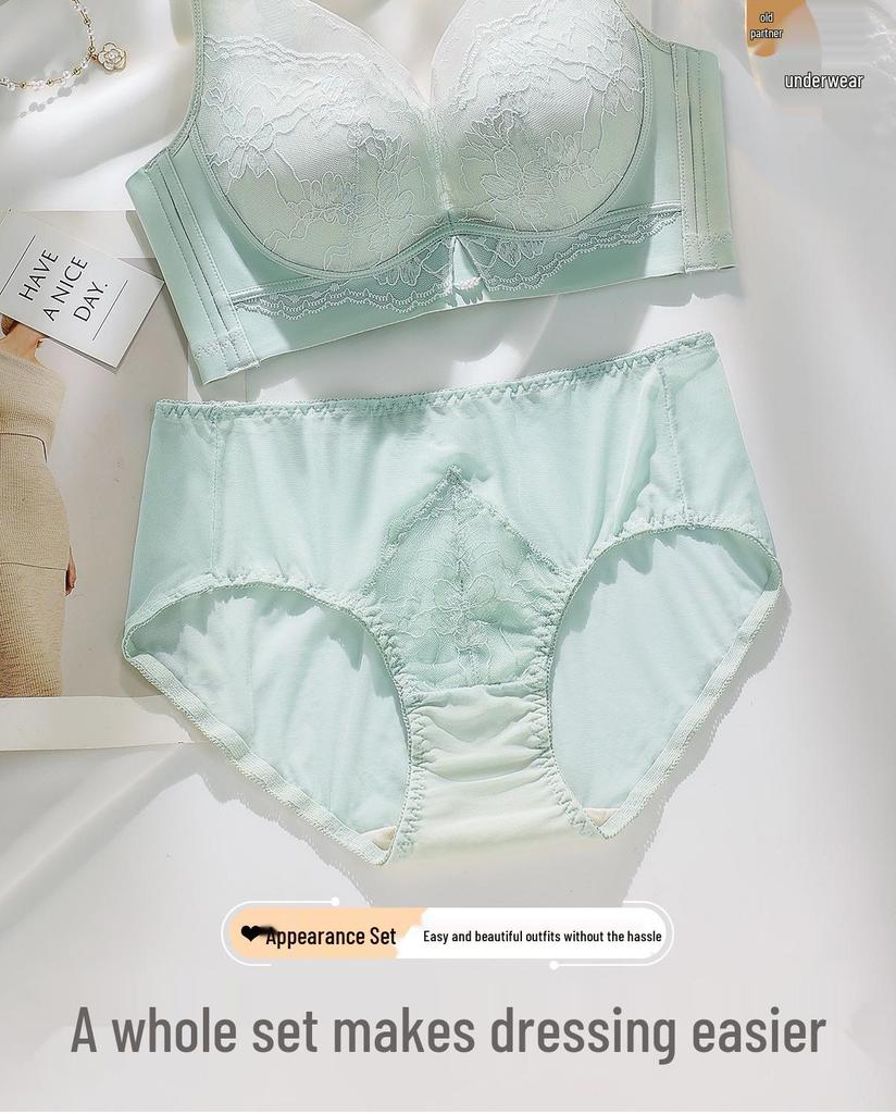 2025 Seamless Red Push-Up Bra & Panty Set: Wirefree, Adjustable, Enhances Small Chest, Comfortable for Women