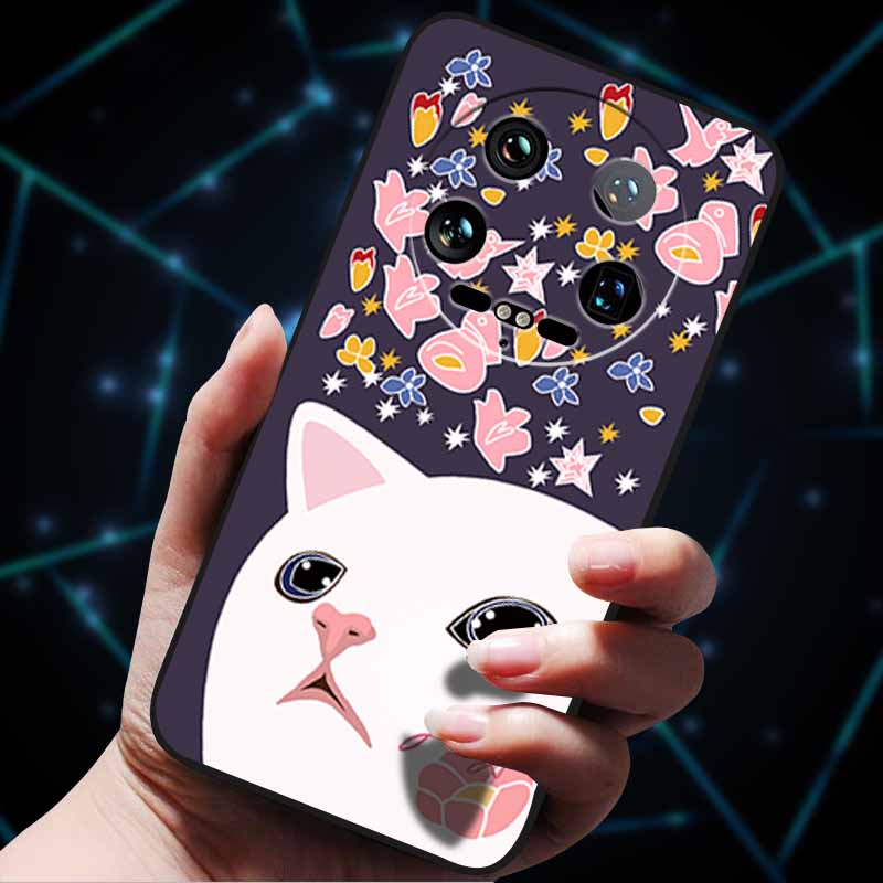 Pour Xiaomi 14 Ultra Coque 15Ultra 13Ultra Pare-chocs Souple en Silicone Fleurs 3D Gaufrées Coques de Téléphone pour Xiaomi 15 Ultra Coque Arrière Funda