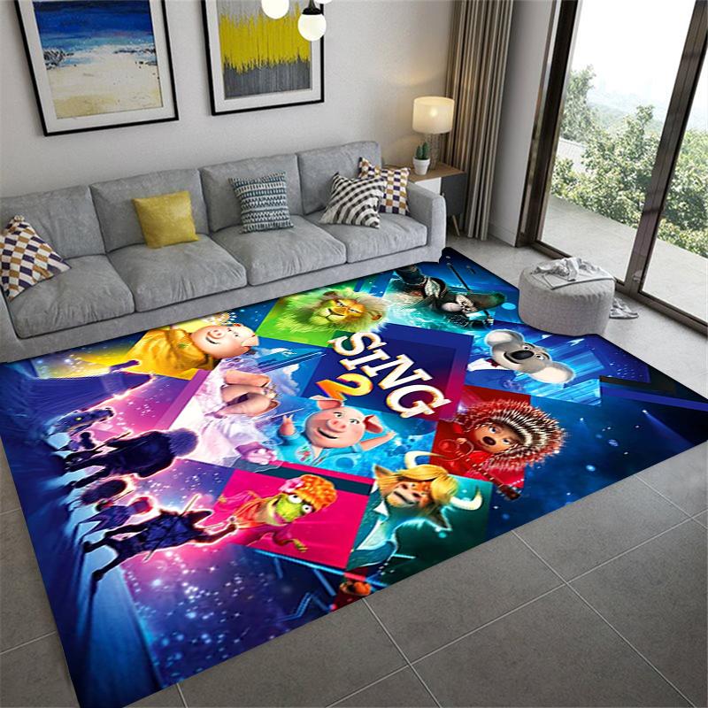 2025 New Sing Movie Carpet Rug for Living Room Bedroom Home Sofa Decoration,Kids play Non-slip Floor Mat162