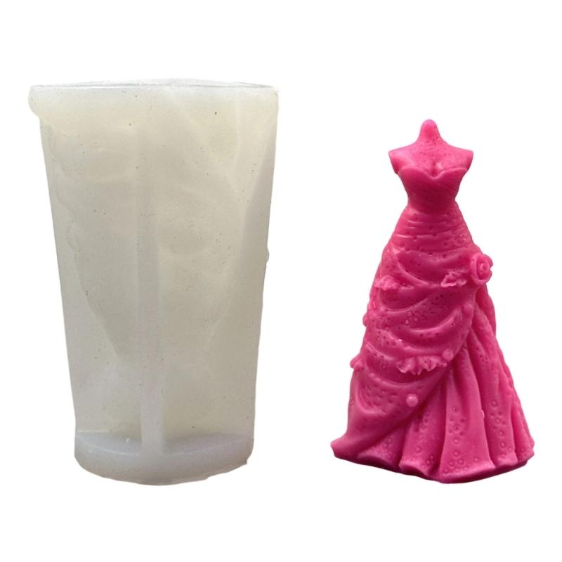 Silicone Molds Wedding Dress Candle Molds Epoxy Resin Molds Castings Molds Plasters Molds for Home Decoration