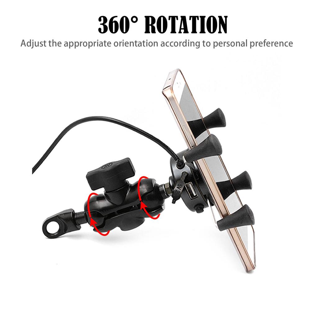 Držák mobilního telefonu na motocykl slitina hliníku 3,5-6 palců držák telefonu do auta držák na řídítka