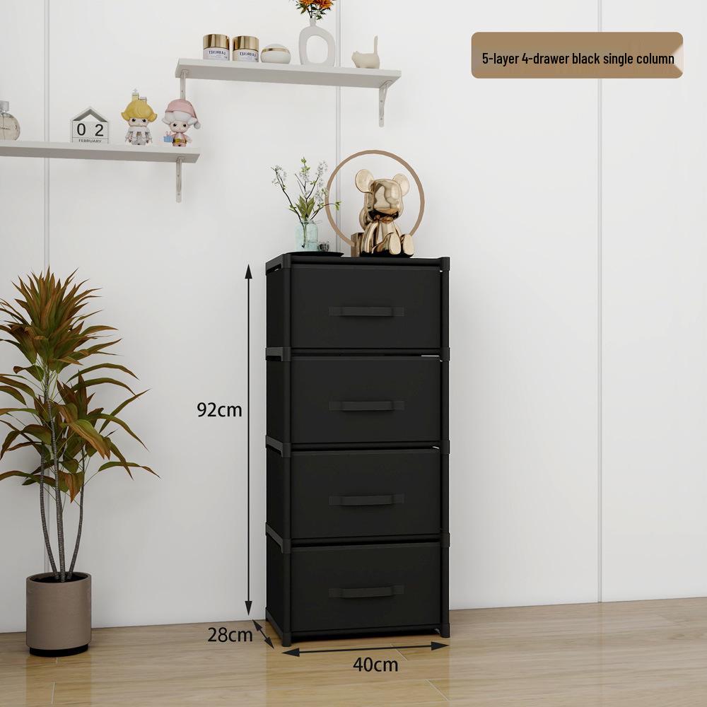 Dormitory Large Capacity Drawer Storage Cabinet, Assembled Shelves for Home Sundries