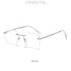Men Pure Titanium Rimless Eyeglasses Frame Women Blue Light Blocking Lens Frameless Glasses Prescription Myopia Reading Eyewear