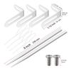 2pcs Adjustable Size Downspout Support Brackets Heavy Type Carbon Steel Rust Proof Finish Simple Setup