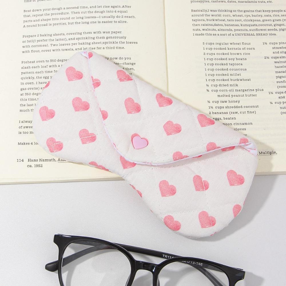 

Portable Handmade Fabric Sun Glasses Case Anti-Scratch Girlish Style Eyewear Storage Bag Elegant Cute Makeup Brush Bag Girl