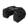 Bike Rear Seat Carrier Pack Portable Large Capacity Bicycle Rear Seat Bag for Outdoor Black