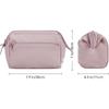 Manicure Nail Art Kit Case, Large Capacity Wide Mouth Cosmetic Makeup Bag, Portable Travel Toiletry Organizer, Nail Technician