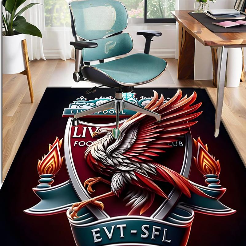 Football Club Pattern Rug, Indoor/Outdoor Mat, for Picnic, Gameroom, Bedroom, Office, Living Room, Home Decor Carpet, Birthday Gift