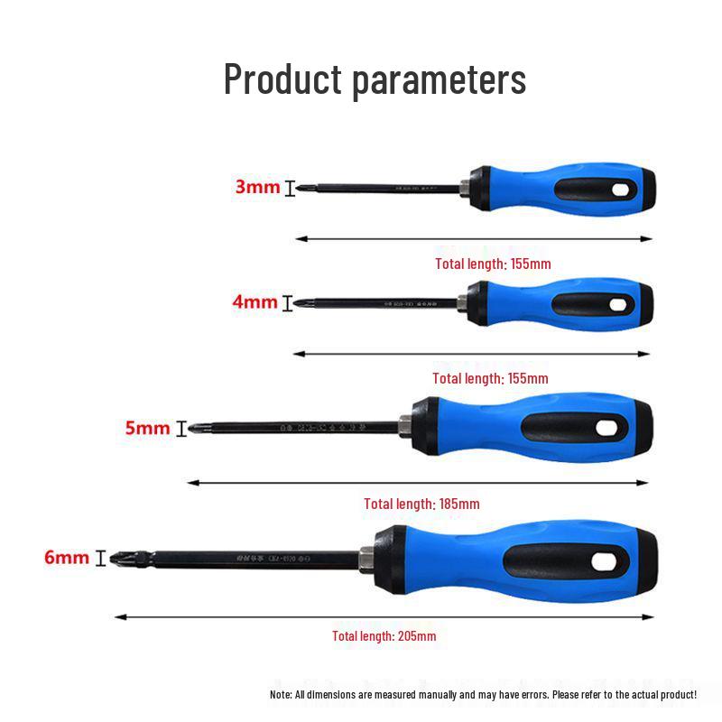 2-in-1 Multi-Functional Manual Screwdriver: Phillips & Flat-head