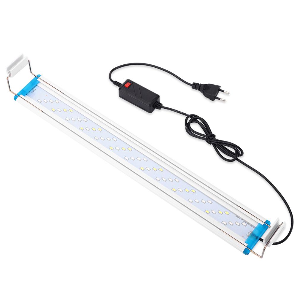 EU Aquarium Light Bar LED Fish Tank Slim Clip Landscaping Plant Grow Lamp Ultra-thin 3 Color Adjustable Tank Accessories