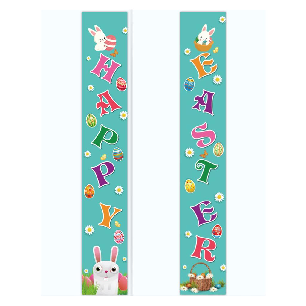 180 * 30Cm Easter Family Party Festival Atmosphere Arrangement Flag Polyester Cloth Couplet Customization