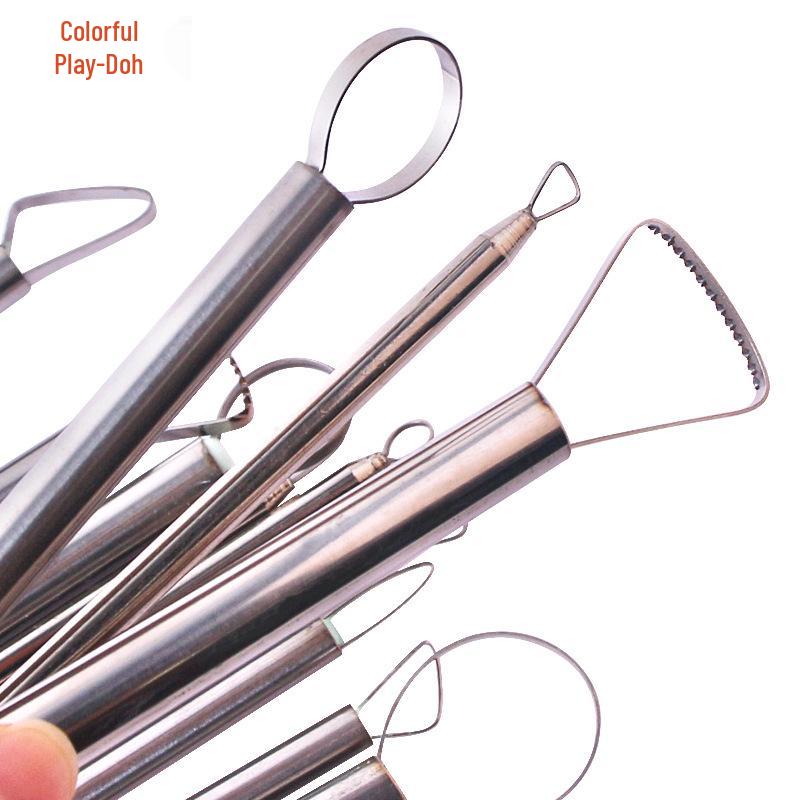 12-Piece Stainless Steel Clay Sculpting and Trimming Tool Set